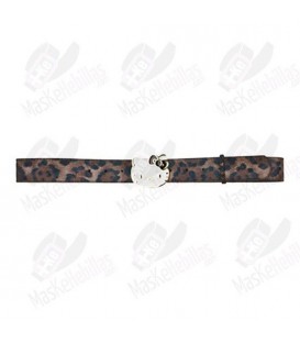 Cinturón Hello Kitty Leopardo