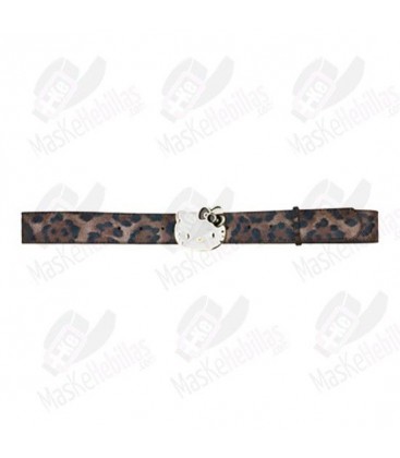 Cinturón Hello Kitty Leopardo